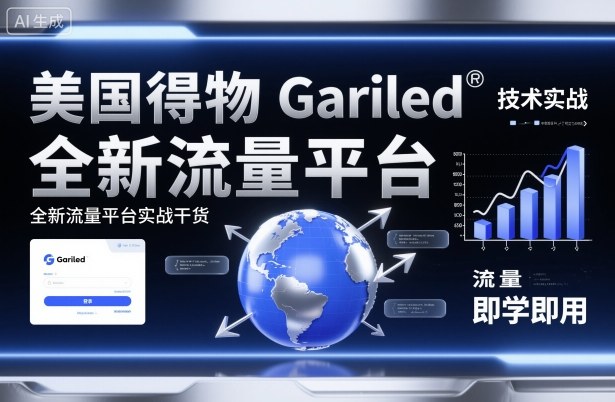 美国得物Gariled技术实战,全新流量平台实战干货,即学即用-董叔项目网