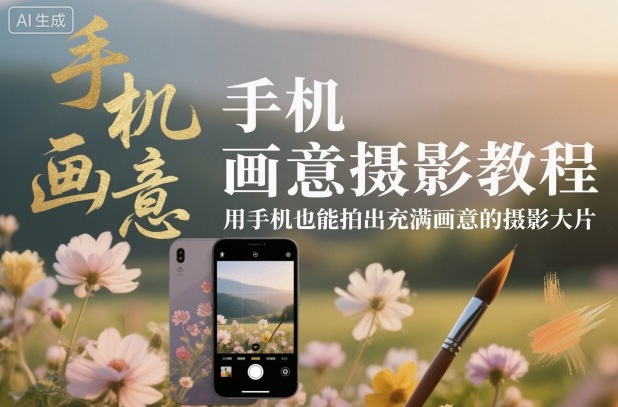 手机画意摄影教程，用手机也能拍出充满画意的摄影大片-董叔项目网