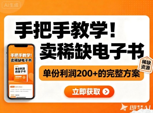 手把手教学!在小红书卖稀缺电子书,单份利润2张+的完整方案-董叔项目网
