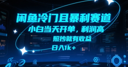 闲鱼冷门且暴利赛道，小白当天开单，利润高，照抄就有收益，日入1k+【揭秘】-董叔项目网