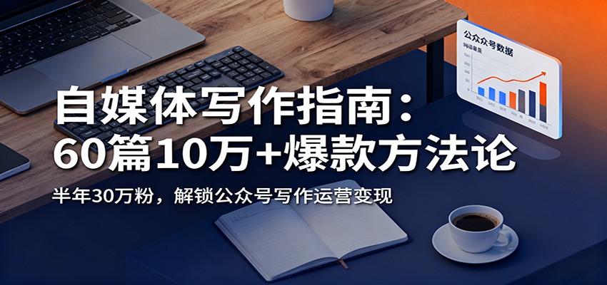 自媒体写作指南：60篇10万+爆款方法论，半年30万粉，解锁公众号写作运营变现-董叔项目网