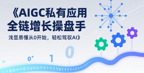 AIGC私有化应用全链增长操盘手，浅显易懂从0开始，轻松驾驭AI-董叔项目网