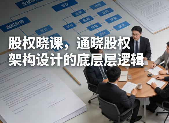 股权晓课，通晓股权架构设计的底层逻辑-董叔项目网