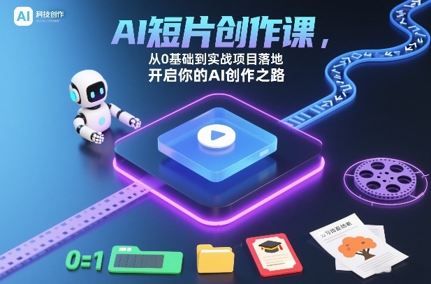 AI短片创作课,从0基础到实战项目落地,开启你的AI创作之路(更新)-董叔项目网