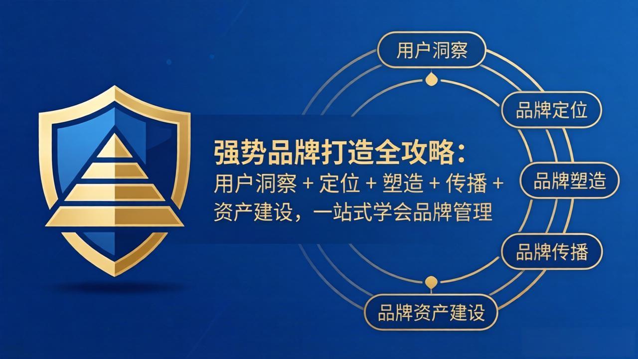 强势品牌打造全攻略：用户洞察 + 定位 + 塑造 + 传播 + 资产建设，一站式学会品牌管理-董叔项目网