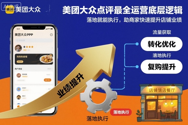 美团大众点评最全运营底层逻辑,落地就能执行,助商家快速提升店铺业绩-董叔项目网