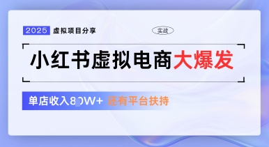 小红书虚拟电商项目，平台大力免费流量扶持，低门槛1拖3玩法-董叔项目网