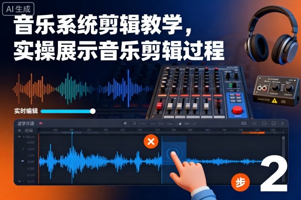 音乐系统剪辑教学,实操展示音乐剪辑过程-董叔项目网
