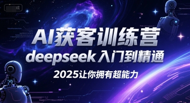 AI获客训练营，deepseek入门到精通，2025让你拥有超能力-董叔项目网