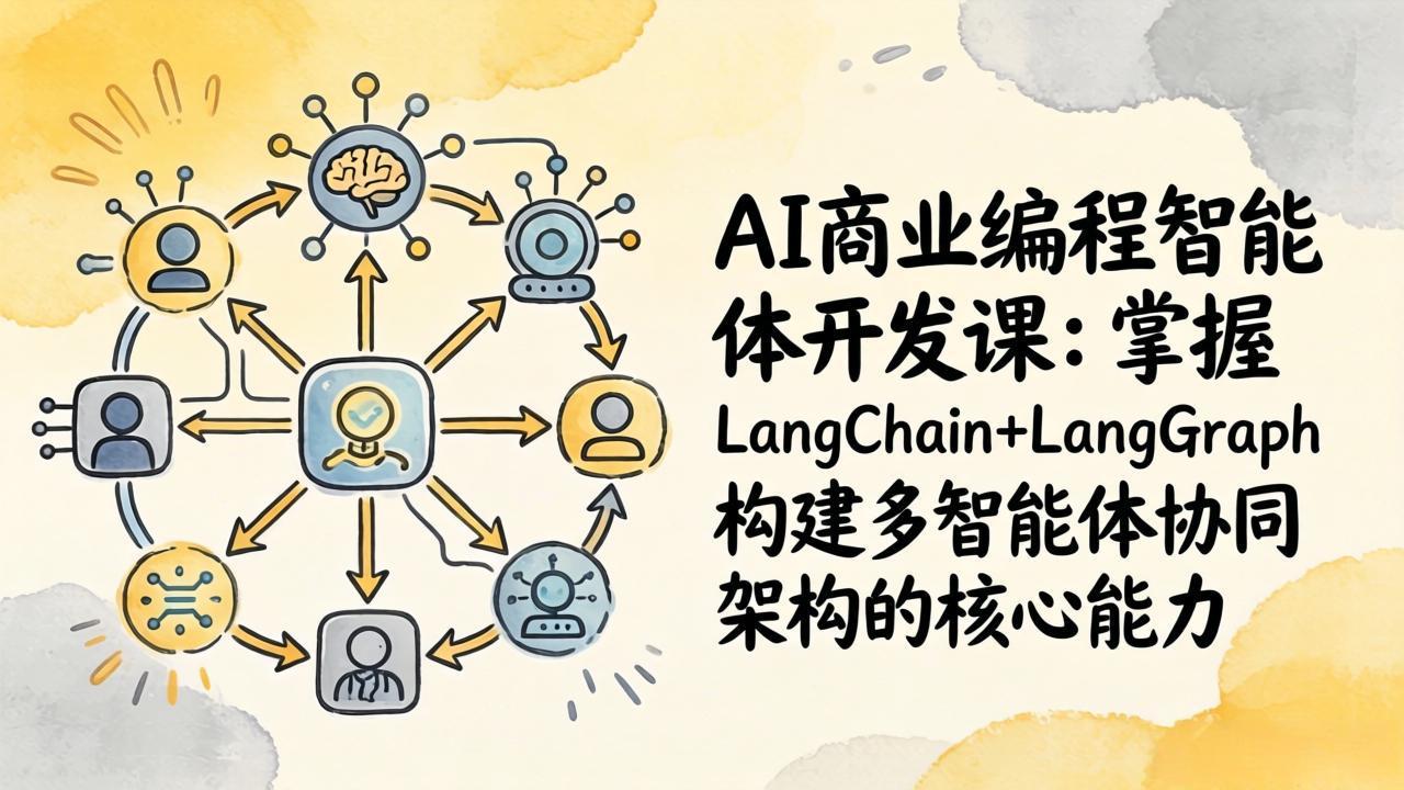 AI商业编程智能体开发课：掌握LangChain+LangGraph构建多智能体协同架构的核心能力-董叔项目网