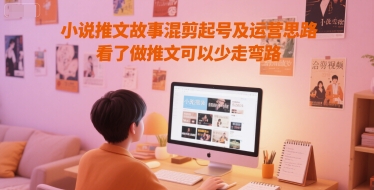 小说推文故事混剪起号及运营思路,看了做推文可以少走弯路-董叔项目网