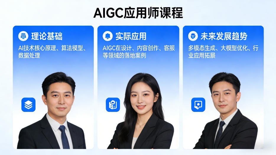 AIGC应用师课程,覆盖了AI技术的理论基础、实际应用、以及未来发展趋势-董叔项目网
