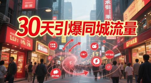 30天引爆同城流量：团购篇 认知篇 流量篇 来客篇 达人篇 老板人设IP篇 投流篇-董叔项目网