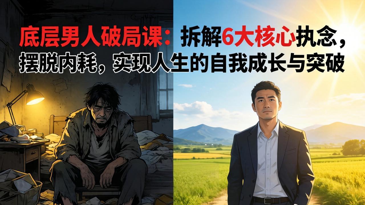 付费文章：底层男人破局课：拆解 6 大核心执念，摆脱内耗，实现人生的自我成长与突破-董叔项目网