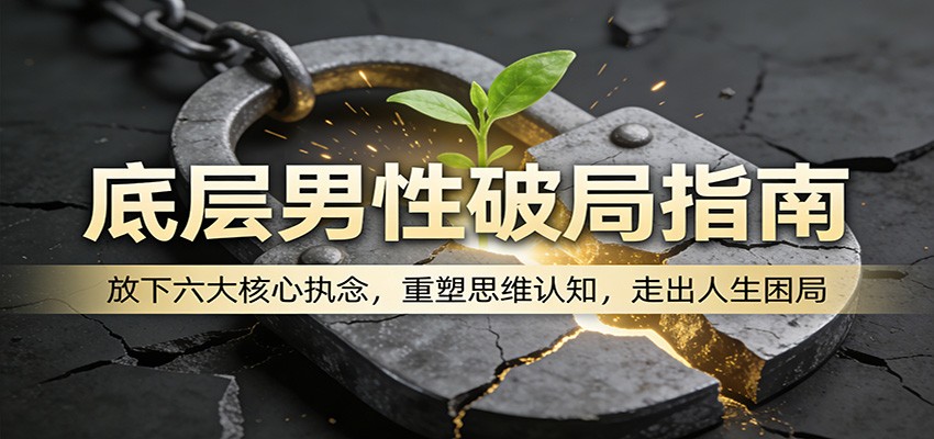 底层男性破局指南:放下六大核心执念,重塑思维认知,走出人生困局-董叔项目网