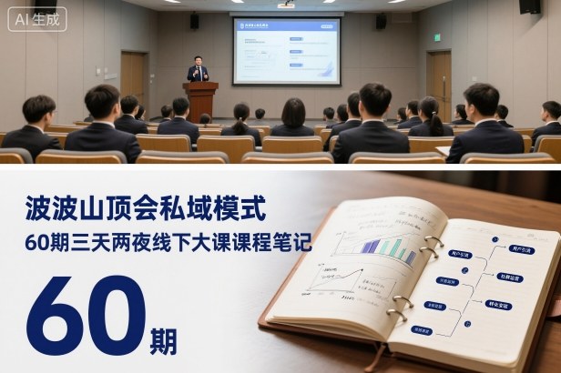 波波山顶会私域模式60期三天两夜线下大课课程笔记(文档)-董叔项目网